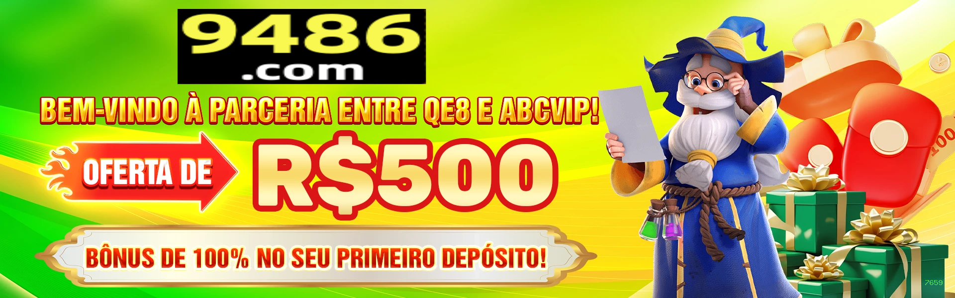 Imagem promocional do aplicativo mobile da 7659